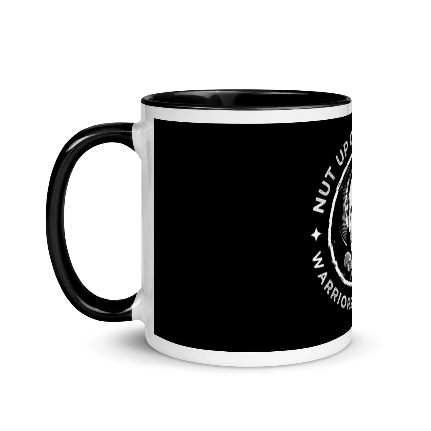 Nut Up or Shut Up - Black Coffee Mug